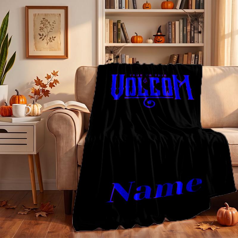 V-VOLCOM Custom Flannel Blankets Soft Warm Cozy Throws for Home Decor Holiday Gifts
