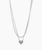 September5 Layered Heart Chain Necklace