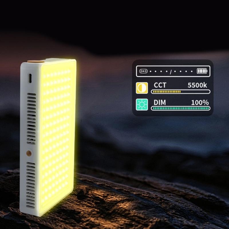 Bright 40W Pocket Sized Rgbs LED Video Light with Builts In Battery 360 Color CCTs FXs Mode for Live Streaming Vloggings