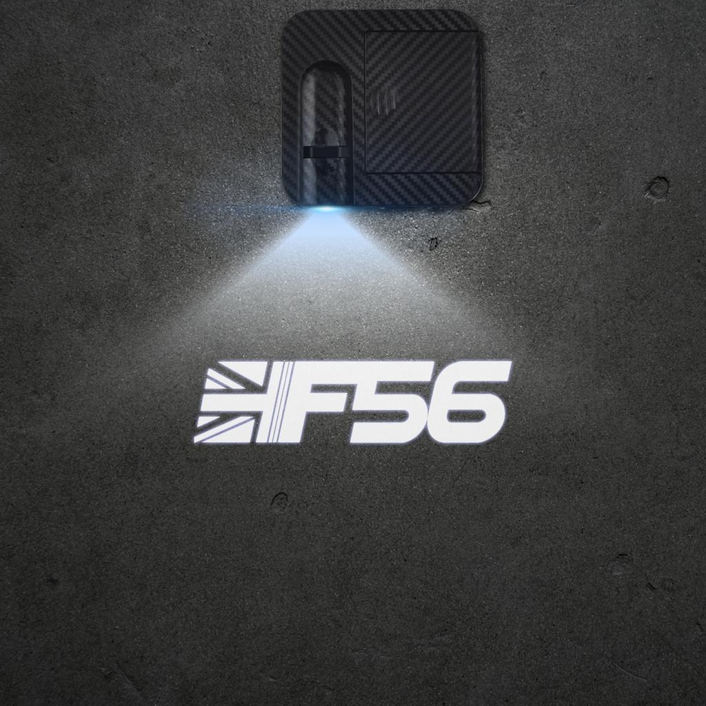1/2 Stück Union Jack JCW Bulldog Autotür Willkommensleuchten Laserprojektor Logo Drahtlose Erkennung für MINI Cooper F54 F55 F57 F56 R56