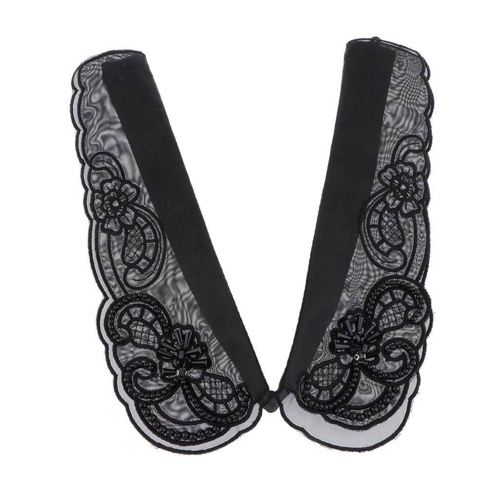 Decorative Dicky Collar for Women Lace Choker Necklace Detachable Peter Pan Faux Collar Office Wear