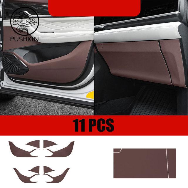 Car Door Anti Kick Pad Leather Protection Film for GEELY Monjaro KX11    Protector Stickers  Trim Car Accessories