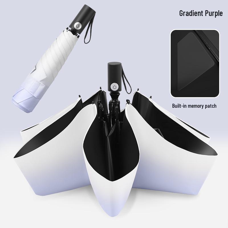Ultra-Light Anti-UV Automatic Folding Umbrella: Crease-Free, Wrinkle-Free Sunshade & Sunscreen Parasol