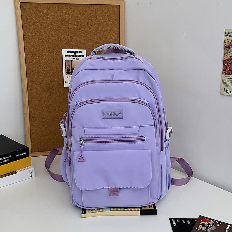 Schoolbag High value Japanese junior high school large capacity schoolbag female high school college student niche backpack simple computer backpack