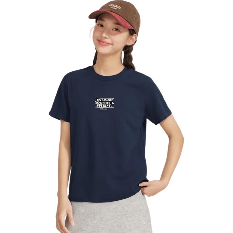 DESA Youth Girls' Embroidered Short Sleeve T-shirt