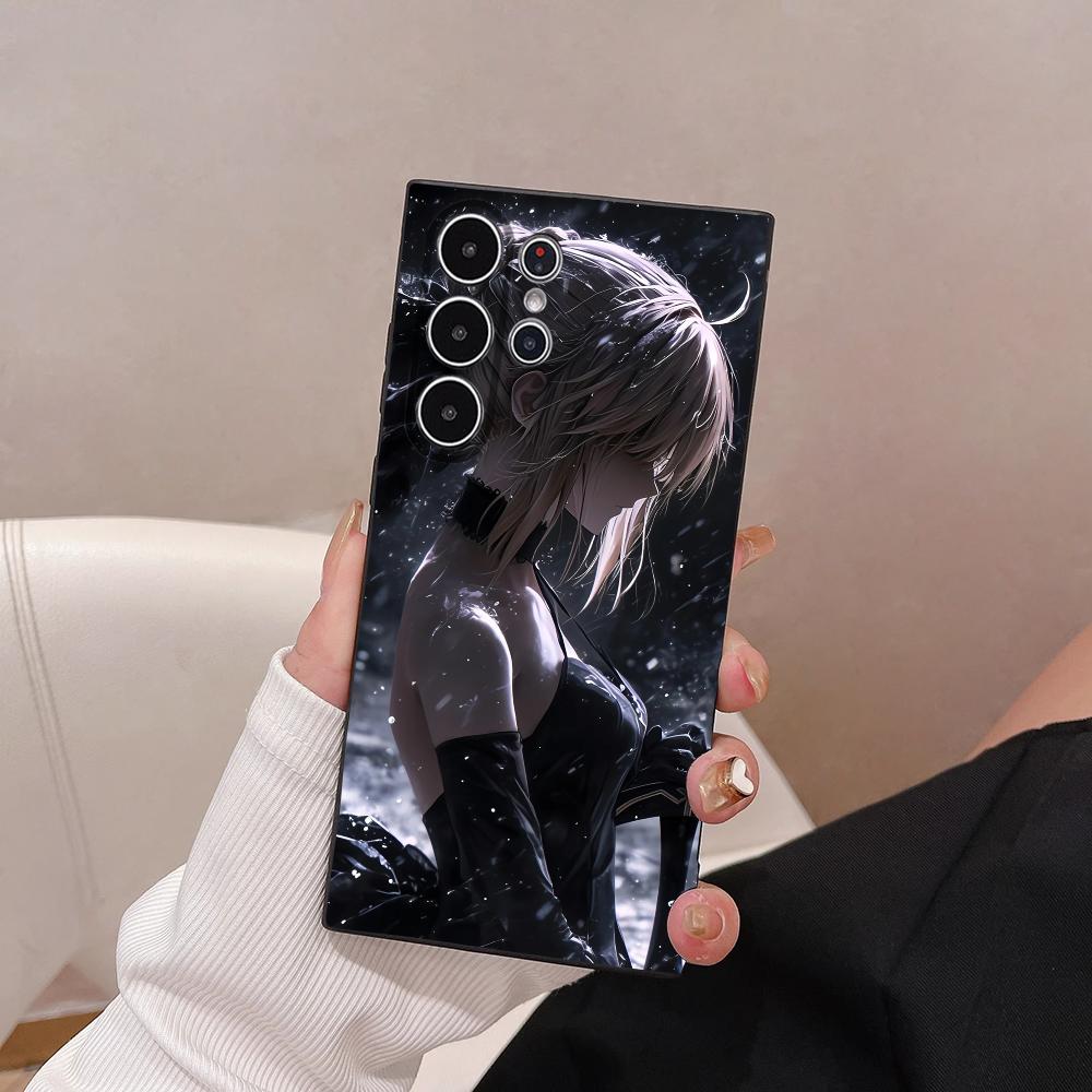 Fate Zero Stay Night S-Saber Phone Case For Samsung Galaxy S25 S24 S22 S23 Ultra S21 S20 Plus Frosted Non-Slip Full Soft Cover