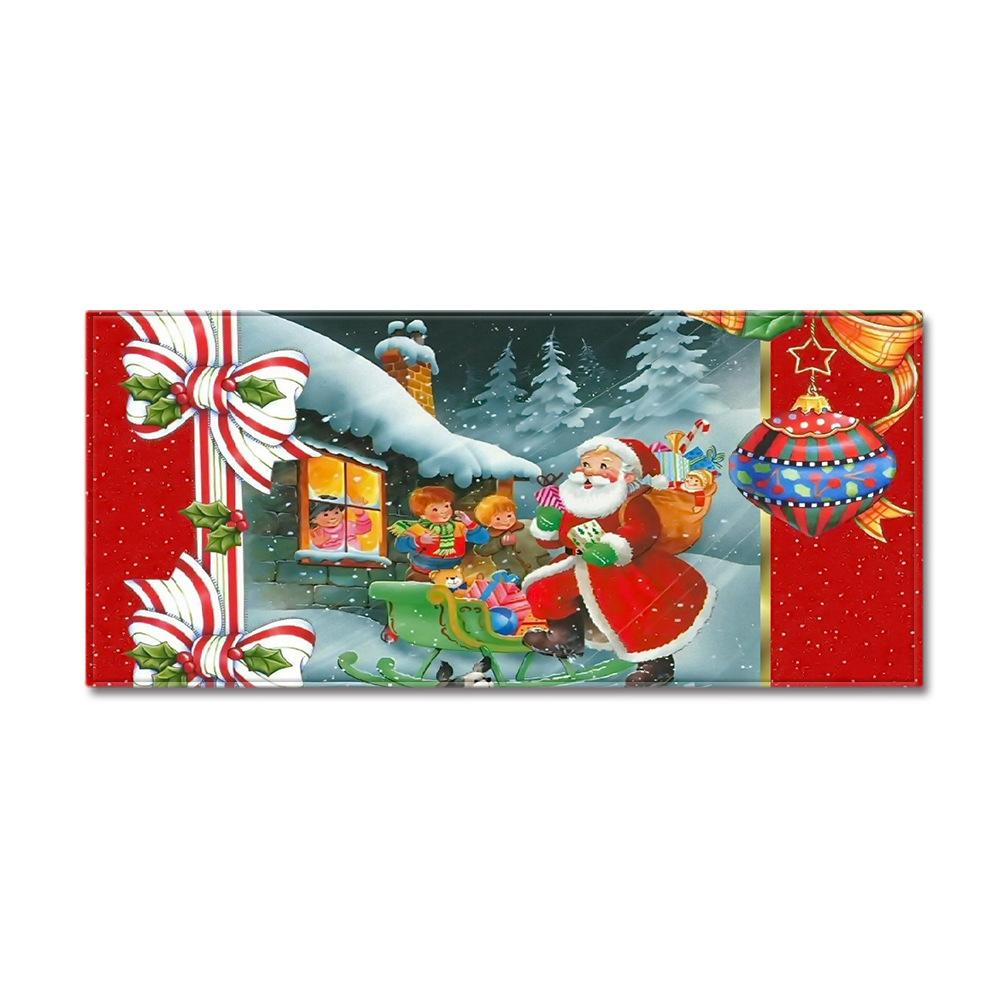 Christmas Kitchen Sand Carpet Doormat Long Floor Mat