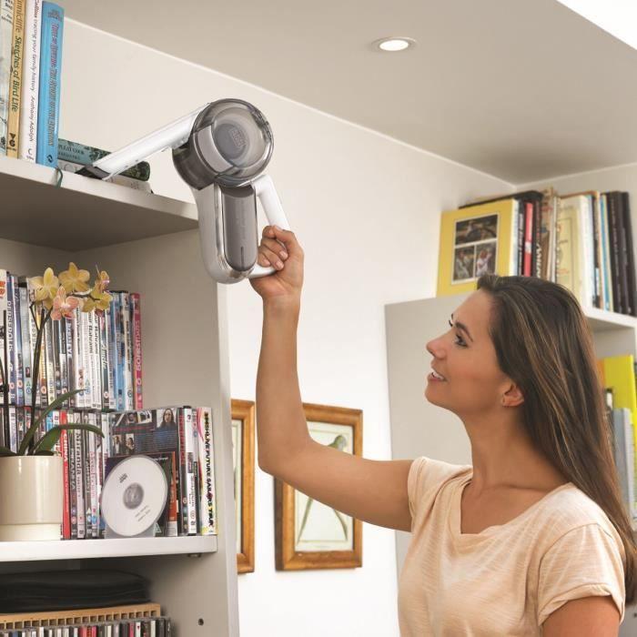 Aspirateur de table à main sans fil black+decker pv1820l-qw 18v - 35aw - filtre auto-nettoyant - 440 ml
