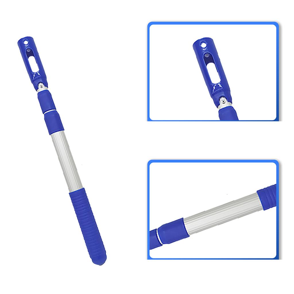 Aluminum Alloy Swimming Pool Cleaning Poles 3 Sections Retractable Handle Rod Adjustable Length Suitable for Vacuum Head