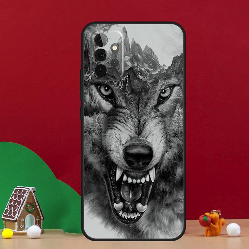 Animal Wolf Howling Case For Samsung Galaxy A55 A52 A32 A12 A33 A06 A16 A26 A36 A56 A15 A53 A13 A34 A54 A14 A17