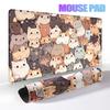 Cute Cat Mouse Pad Computer Accessories Office Game Table Mats Rubber Antislip Gaming Keyboard Mousepads XXL Desk Pads X