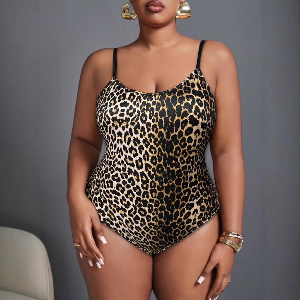 Leopard Print Sleeveless Women's Jumpsuit Romper - Sexy, Fashionable, Casual