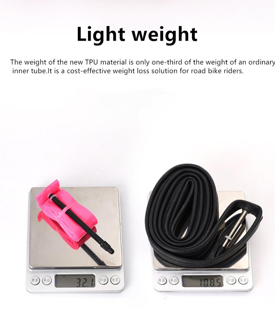 1Pcs Ultralight 28g Bike TPU Inner Tube 700X18 25 28 32 Road Bicycle TPU Material Tire 45mm/65mm/85mm Length French Valve