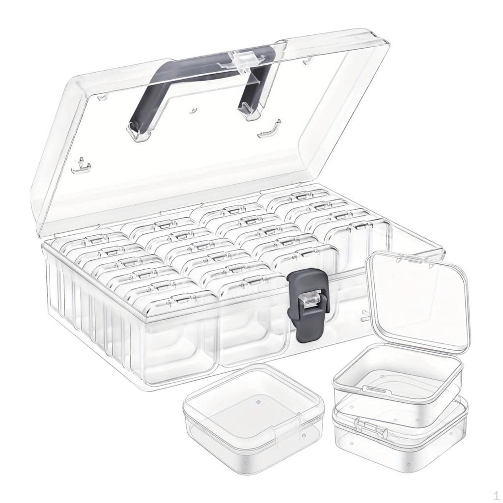 Storage Box with Removable Compartments Multipurpose for Desktops, Workshops