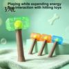 Dog Chew Toys for Medium Large Dogs 2Pcs Squeaky Hammer with Tennis Ball Inside, Interactive Fetch Toys, Unique Shaped Toy Rubber Indoor Outdoor Play