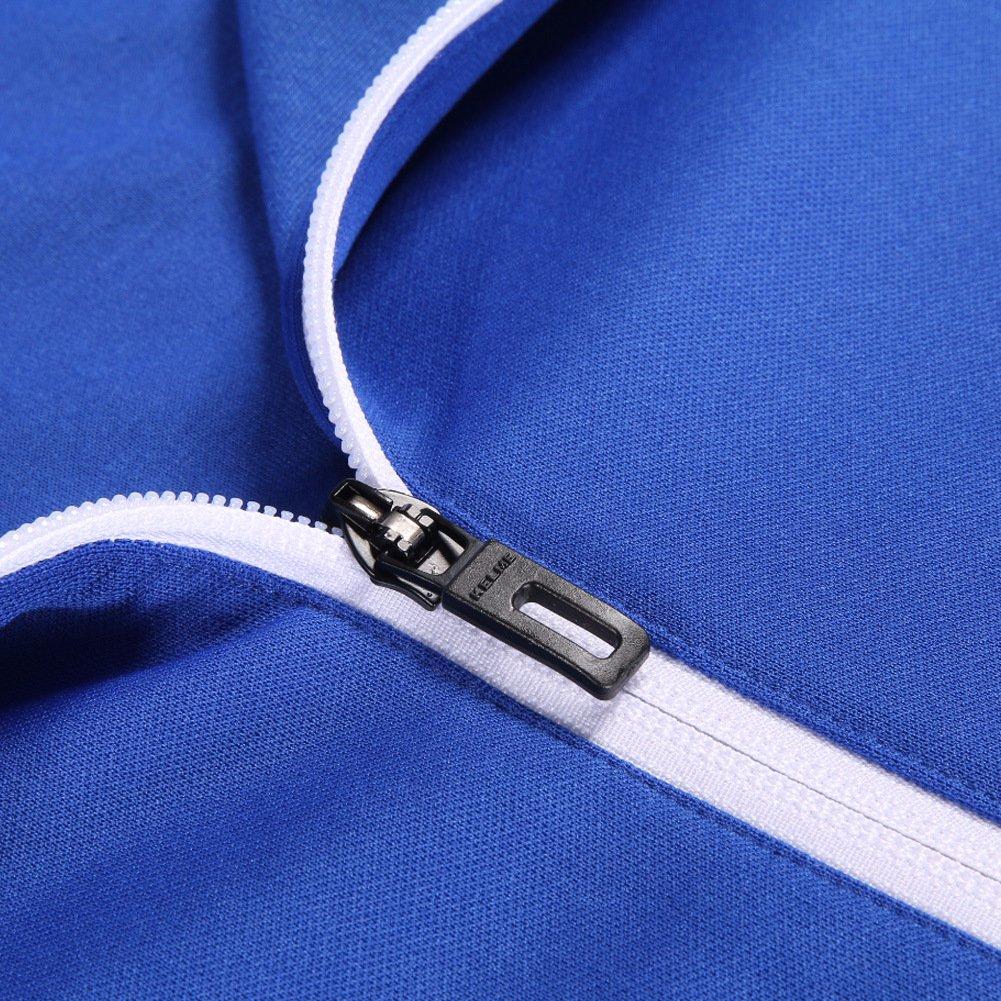 Kelme Sportswear Jacket Training and Running Wear Men's Tracksuit, Set, & Pants, (Blue, Large)