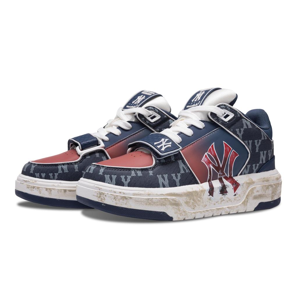 MLB Chunky Liner Skateboard Shoes Unisex Mid top Red/Blue 3ASXCDN3N-50NYD(Team408-)