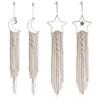 2pcs Macrame Wall Hanging Star Moon Dream Catcher Tapestry Bohemian Home Decor For Children s Room Home Wedding Ornament Craft Gift