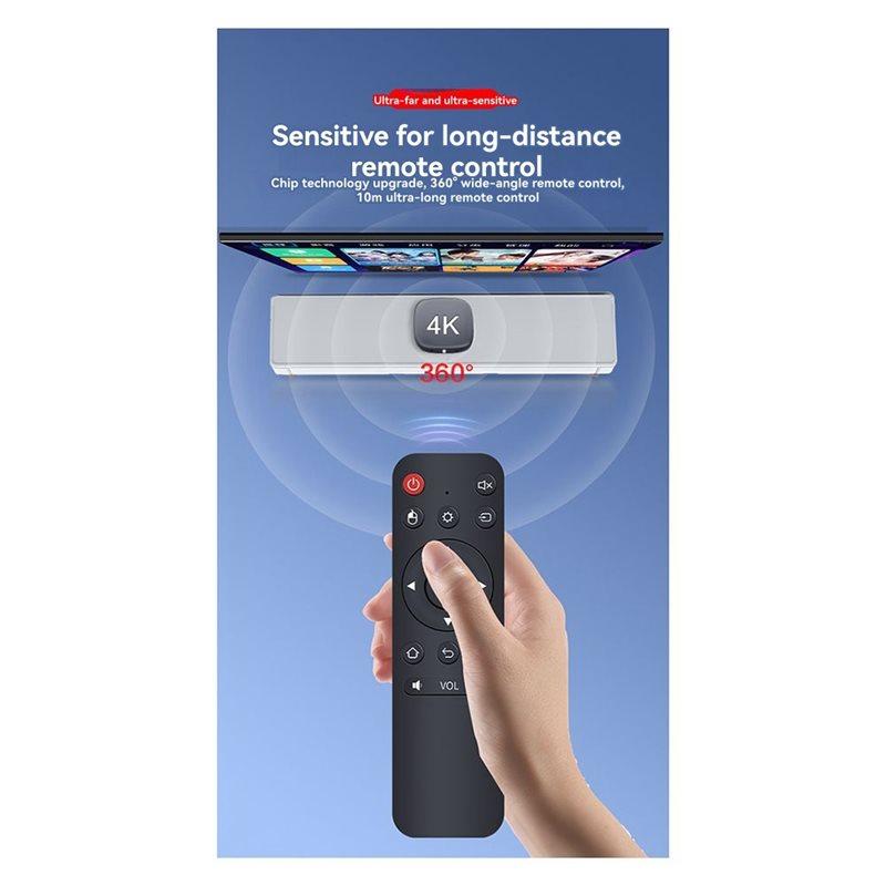 ABUO-For Android Smart TV Box Wireless Air Mouse 2.4G USB Receiver Remote Control For PC/TV