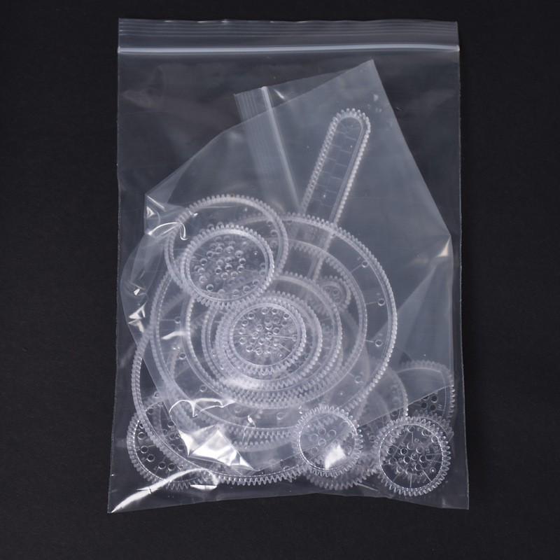 

Набір шаблонів-лінійок для малювання та розфарбовування, 22 предмети, Дитячий чарівний калейдоскоп 1 Pack