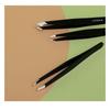 Violeta - Set of 3: Stainless Steel Eyebrow Tweezers (various designs)