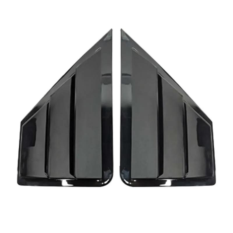 Car Rear Louver Window Side Shutter Cover For Toyota C-HR CHR 2016 2017 2018 - Trim Sticker Vent Scoop ABS Carbon Fiber