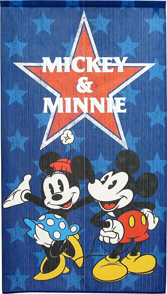 Noren Kobo Disney Tapestry Mickey Minnie Poster Goods Noren Curtain Room Divider 85cm Wide x 150cm Long AMERICANA 95702 &