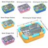 Leak-proof Divided Compartments Insulated Lunch Box Sealed Lid Food Container  School Lunch