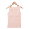 Stage 2 German velvet thermal underwear girls' development period seamless bra junior high school students with chest pads girls' vest