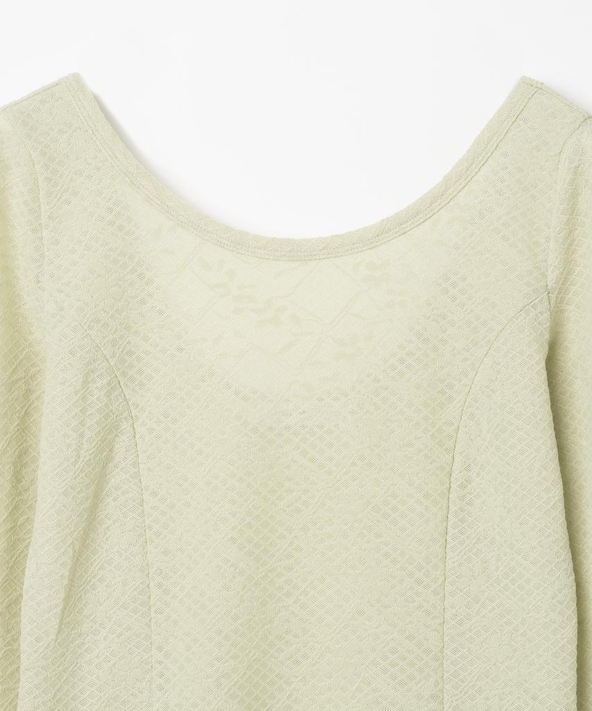 MILLO WOMEN Floral Scoop Neck T-Shirt [Lime]