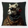 Animals Portrait Poster Pillowcase European Fashion Leopard Royal Lion Zebra Living Room Cushion Cover Square Home Decoration
