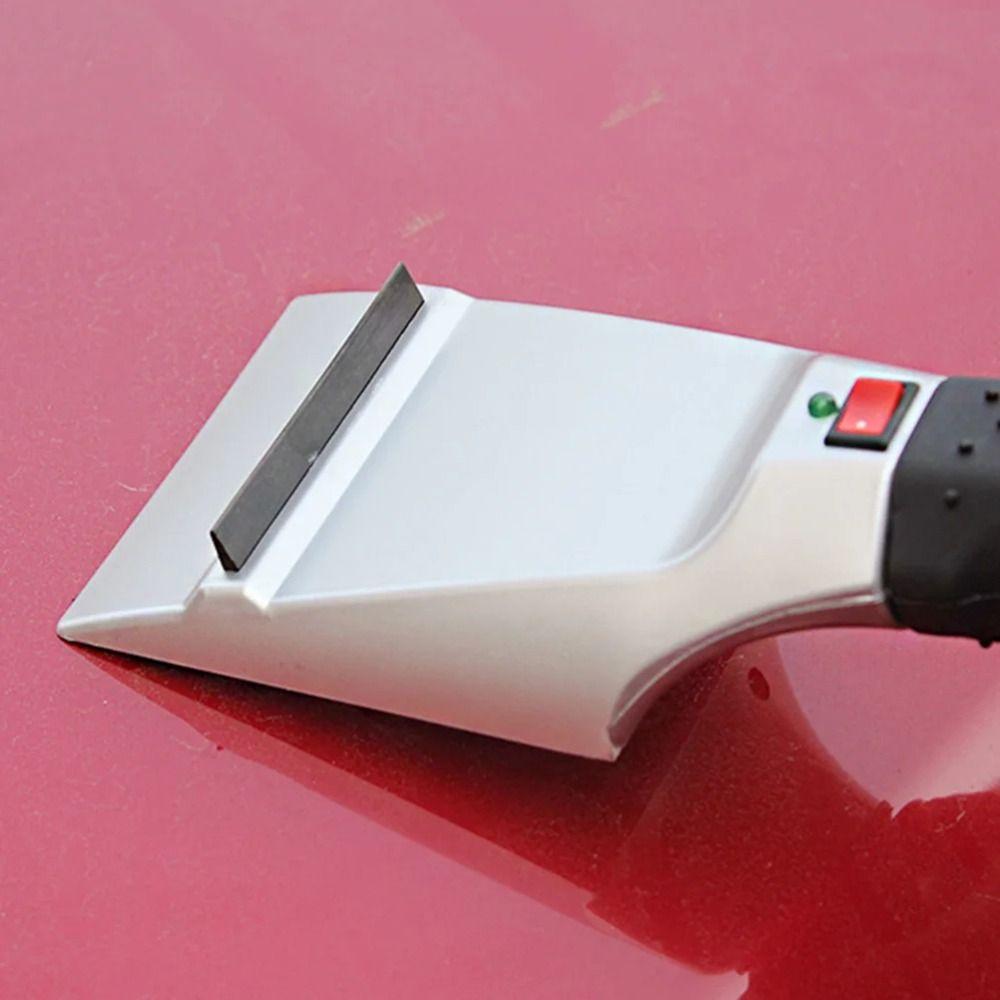 Anti Skid Handle Electric Heated Snow Scraper Rubber Wiper Heated Ice Remover  Winter Use