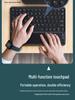 Compatible Bluetooth Keyboard with Magnetic Attachment for iPad, Huawei Phone, and Tablets - Round Key, Touch, and Wireless Charging Features