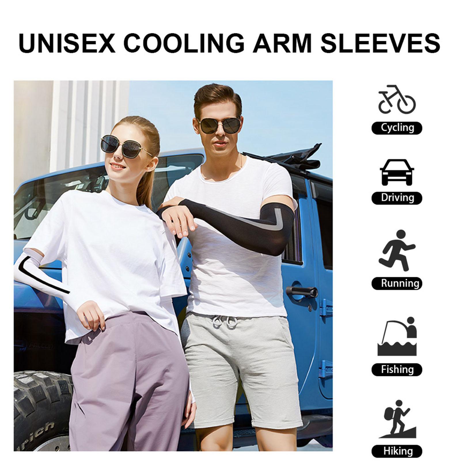 

Outdoor Arm Sleeves UV Sun Protective Gloved Cooling Sleeves for Hiking Cycle Climbing Fishing Driving Sports Traveling чёрный