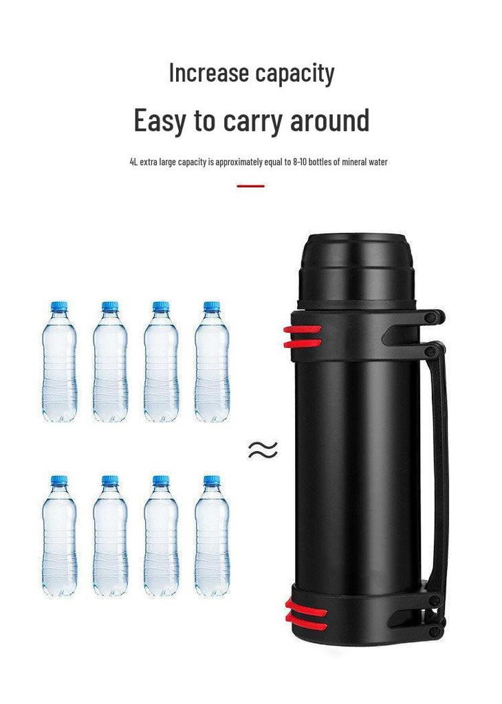 XL Insulated Mug for All, Large Capacity Outdoor Portable Thermos, Hot Water Bottle, Stainless Steel Cup