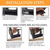 2 IN 1 Heavy Duty Electric Tacker Stapler Power Tool Furniture Staple Gun Nail Gun for Frame with 400 Staples Nail Woodworking