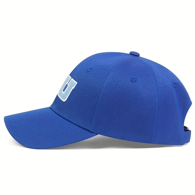 Unisex MU Letter Embroidery Baseball Caps Spring and Autumn Outdoor Adjustable Casual Hats Hip Hop Hat Sunscreen Hat