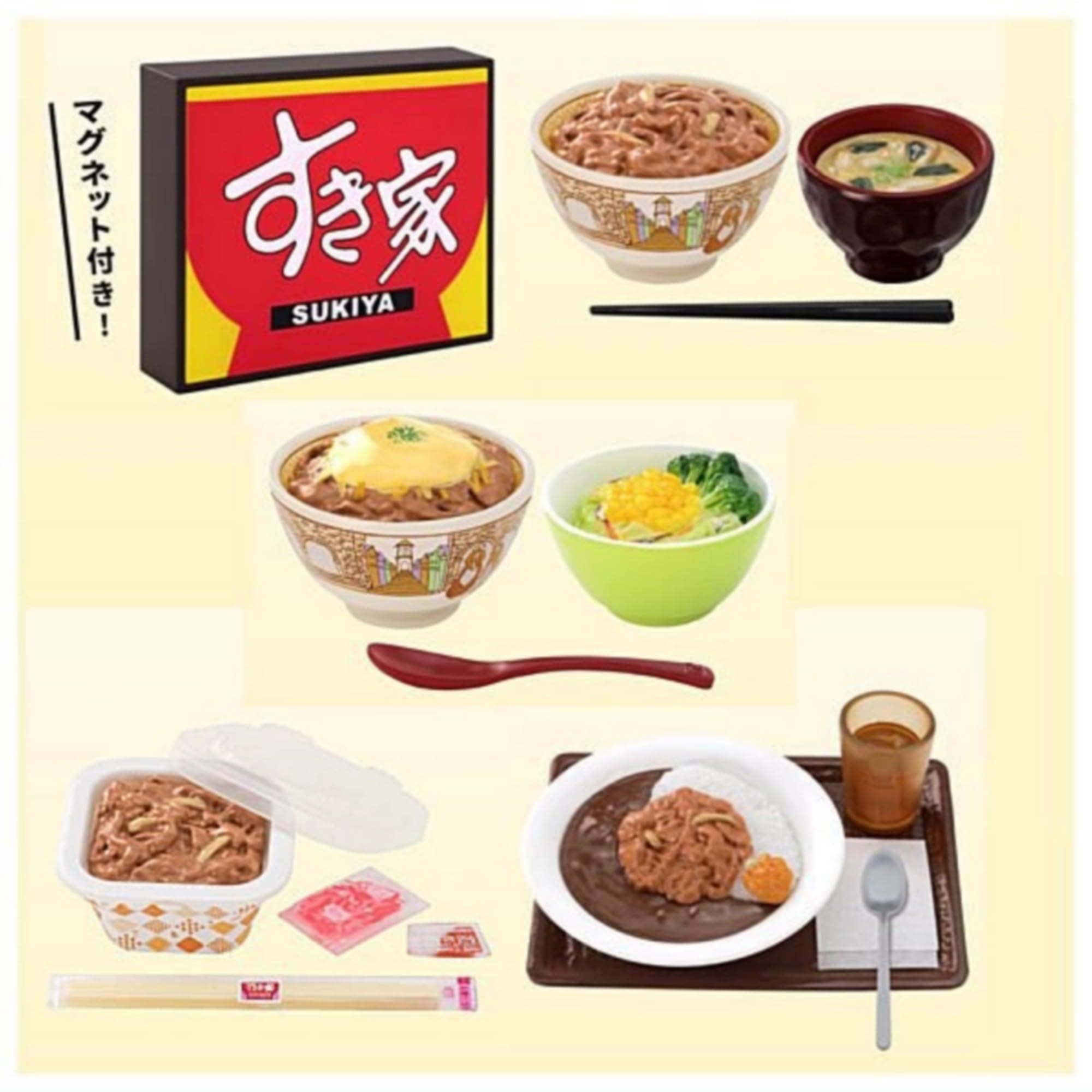 

Sukiya Miniature Collection x set items not Full set of gachapon capsule toys 5-piece Lucky included.