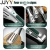 Stainless Steel Non-Slip Food Tongs Meat Salad Serving BBQ Grill Kitchen Cooking Tools Accessories