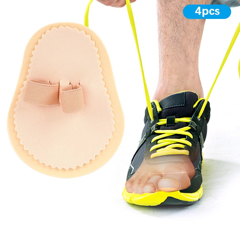 4pcs Toe Straightener Separators Protector Bunion Splint Corrector Toe Spacer Cover Guard2 Hole