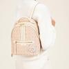 Bally Daffi Classic Monogram Printed Commuter Fashion Tiger Head Logo TPU Backpack Women Backpack Pink 6300491