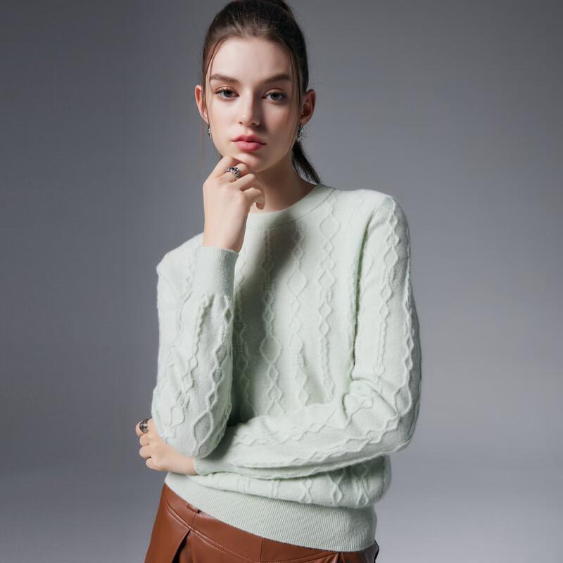 Paro Women's 100% Cashmere Cable Knit Sweater