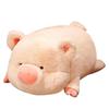 Furry Pig Plush Toy Stuffed Lying Piggy Plushie Doll Cartoon Animal Soft Touch Hug Pillow Cushion Kids Baby Birthday Gift