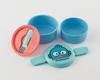 Skater Bento Made In Sanrio Hangyodon Box, 500ml, Two-Tier, Round, Antibacterial, Japan, Design, ONWR1AG-A