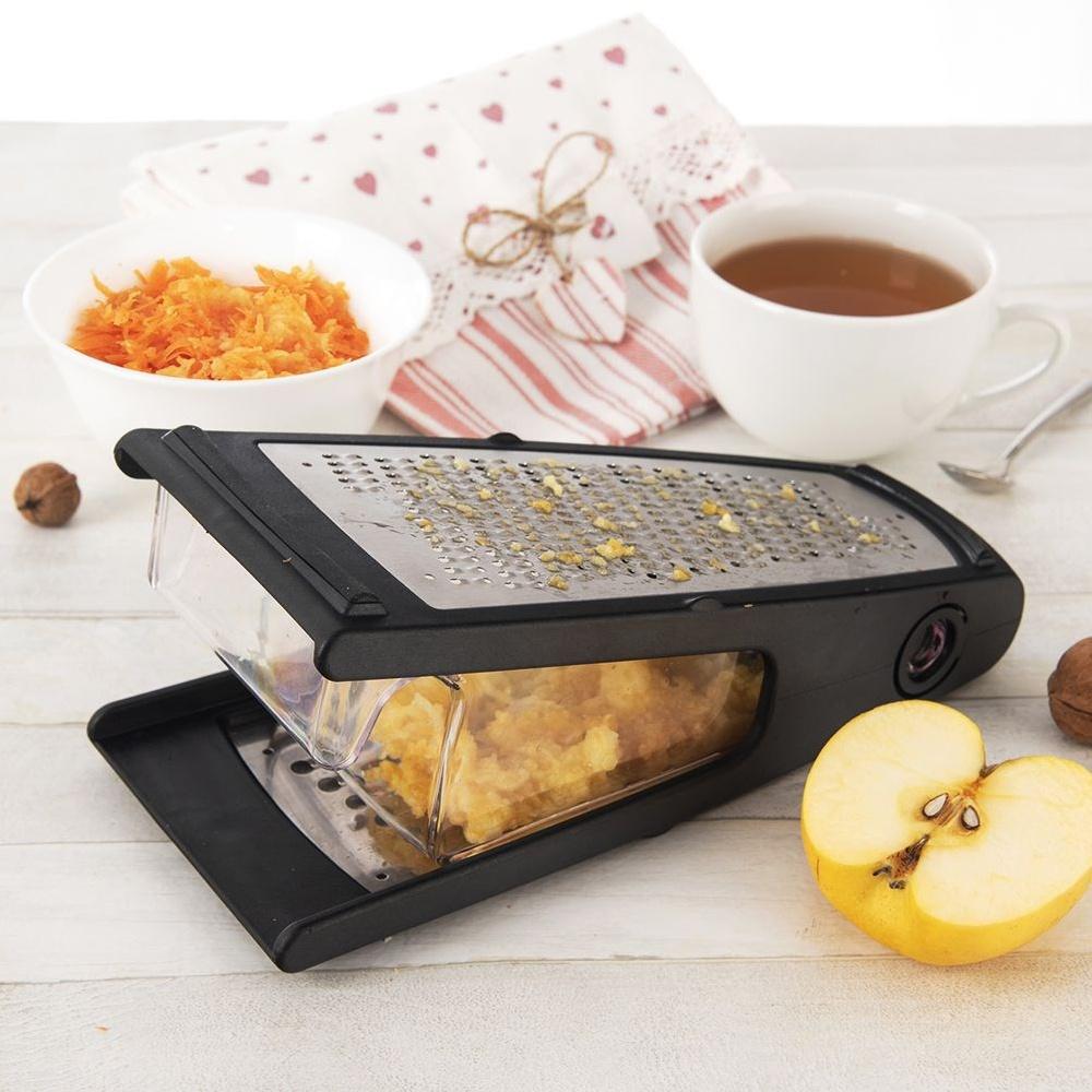 Steel kitchen grater with 24 cm container