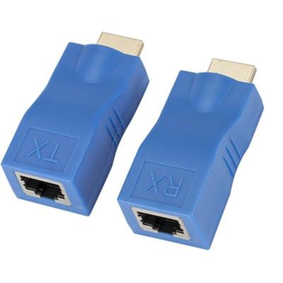 30m HDMI Network Extender: HD Signal Amplifier with TX/RX Adapter