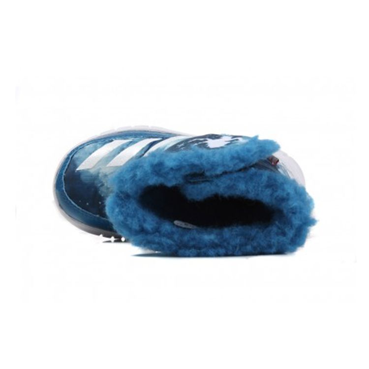 Adidas Disney X Frozen Mid I Ανθεκτικά Ζεστά Παπούτσια Περιπάτου με Ψηλό Πάτο Παιδικά Παπούτσια Μπλε AQ3656