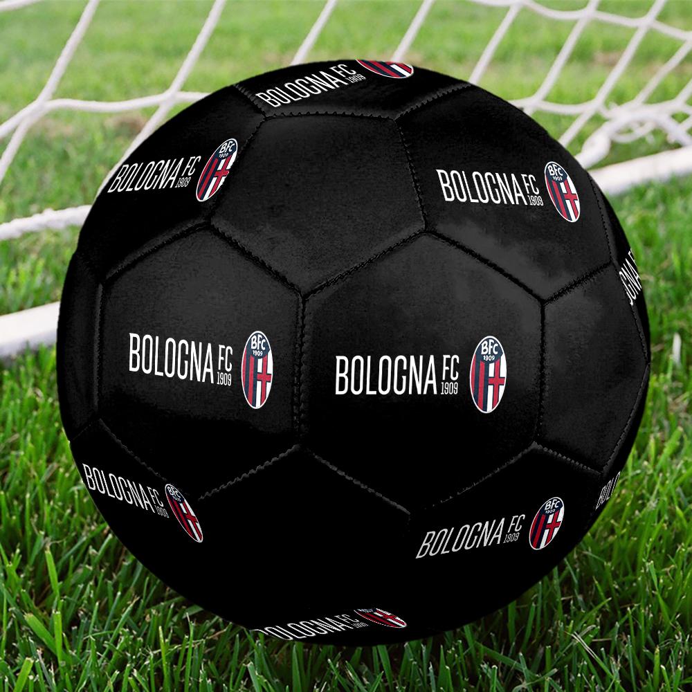 Pallone da Calcio Bologna FC, colorato, adatto a tutte le età, cucito a macchina, materiale in PVC, qualità da competizione, durevole e ad alto rimbalzo