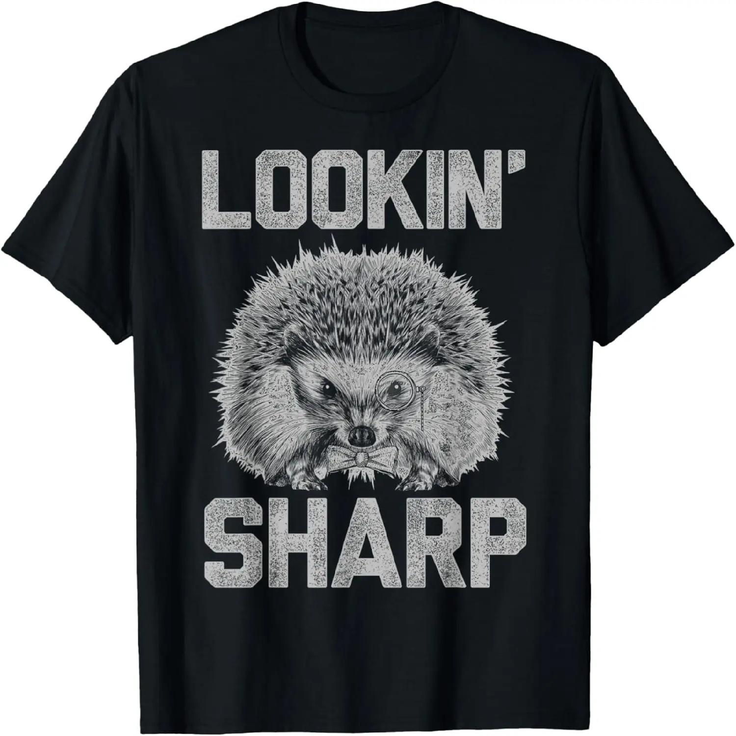 

Looking Sharp Fancy Hedgehog Graphic T-Shirt XXXXXL