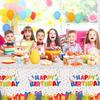 Birthday Tablecloth, 2 Pack Birthday Table Cloths, 54 X 108 Inch Disposable Rectangle Tablecloths Plastic Birthdays Table Cover Party Tablecovers,